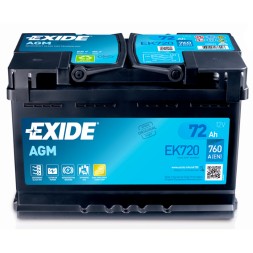 Аккумулятор автомобильный Exide AGM Start-Stop EK720 72 Ач Аккумулятор автомобильный Exide AGM Start-Stop EK720 72 Ач