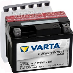 Мото аккумулятор VARTA Powersports AGM YT4L-BS 3 Ач Мото аккумулятор VARTA Powersports AGM YT4L-BS 3 Ач