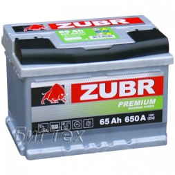 Аккумулятор автомобильный ZUBR PREMIUM ZP650 65Ач 650A Аккумулятор автомобильный ZUBR PREMIUM ZP650 65Ач 650A