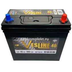 Аккумулятор автомобильный VESLINE ASIA 45Ah 380Ач 75B24R Аккумулятор автомобильный VESLINE ASIA 45Ah 380Ач 75B24R