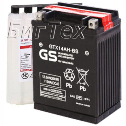 Мото аккумулятор GS GTX14AH-BS 12.6 Ач Мото аккумулятор GS GTX14AH-BS 12.6 Ач