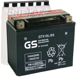 Мото аккумулятор GS GTX18L-BS 18.9 Ач Мото аккумулятор GS GTX18L-BS 18.9 Ач