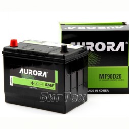 Аккумулятор автомобильный AURORA JIS MF90D26R 72 Ач 630A Аккумулятор автомобильный AURORA JIS MF90D26R 72 Ач 630A