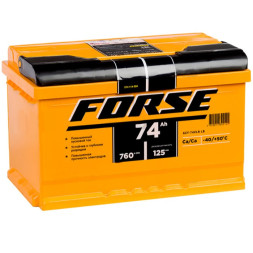 Аккумулятор автомобильный FORSE 74 Ah 760 (низкий) Аккумулятор автомобильный FORSE 74 Ah 760 (низкий)