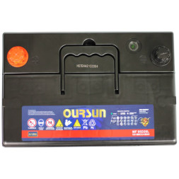 Аккумулятор автомобильный OURSUN JIS MF 95D26L 80Ач 680А Аккумулятор автомобильный OURSUN JIS MF 95D26L 80Ач 680А