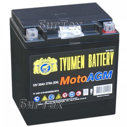 Мото аккумулятор TYUMEN MOTO AGM 30 Ач 375А (YTX30L) Мото аккумулятор TYUMEN MOTO AGM 30 Ач 375А (YTX30L)