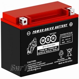 Мото аккумулятор WBR SMT12-18 18Ач (YTX20HL) 270А Мото аккумулятор WBR SMT12-18 18Ач (YTX20HL) 270А