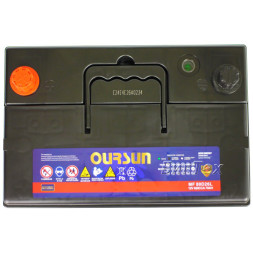 Аккумулятор автомобильный OURSUN JIS MF 80D26L 70Ач 620А Аккумулятор автомобильный OURSUN JIS MF 80D26L 70Ач 620А