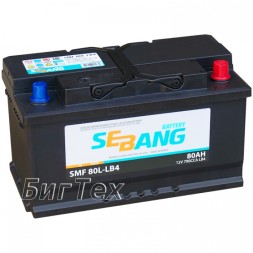 Аккумулятор автомобильный SEBANG SMF 80L-LB4, 80 Ач 790A Аккумулятор автомобильный SEBANG SMF 80L-LB4, 80 Ач 790A