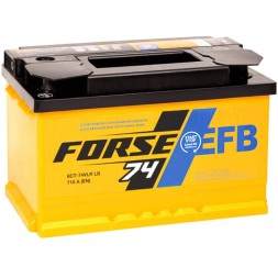 Аккумулятор автомобильный FORSE EFB 74 Ач 710А (низкий) Аккумулятор автомобильный FORSE EFB 74 Ач 710А (низкий)