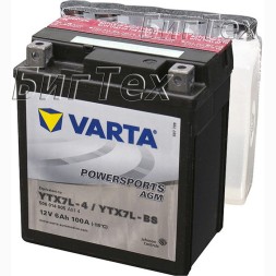 Мото аккумулятор VARTA Powersports AGM YTX7L-BS 6 Ач Мото аккумулятор VARTA Powersports AGM YTX7L-BS 6 Ач