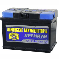 Аккумулятор автомобильный TYUMEN PREMIUM (Евро) 61 Ah Аккумулятор автомобильный TYUMEN PREMIUM (Евро) 61 Ah