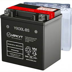 Мото аккумулятор ИРКУТ YIX30L-BS AGM 30.9 Ач Мото аккумулятор ИРКУТ YIX30L-BS AGM 30.9 Ач
