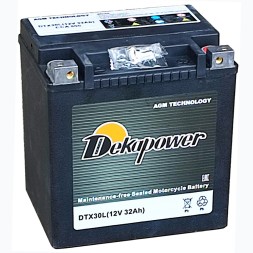 Мото аккумулятор DEKAPOWER DTX30L(H) 32Ач 500А о/п Мото аккумулятор DEKAPOWER DTX30L(H) 32Ач 500А о/п