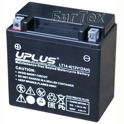 Мото аккумулятор Uplus LT14-4 AGM 12 Ач (YTX14) Мото аккумулятор Uplus LT14-4 AGM 12 Ач (YTX14)