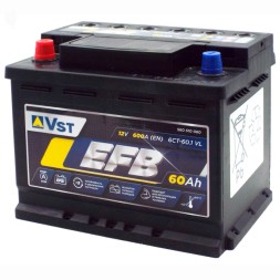 Аккумулятор автомобильный VST EFB 60Ач 600A (560 510 060) Аккумулятор автомобильный VST EFB 60Ач 600A (560 510 060)