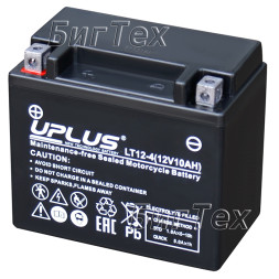 Мото аккумулятор UPLUS EB12-4, 10Ач, 180А (YTX12-BS) Мото аккумулятор UPLUS EB12-4, 10Ач, 180А (YTX12-BS)