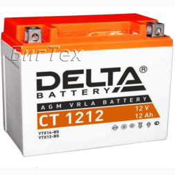 Мото аккумулятор DELTA CT 1212 AGM (YTX12-BS) 12 Ач Мото аккумулятор DELTA CT 1212 AGM (YTX12-BS) 12 Ач