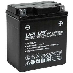 Мото аккумулятор UPLUS EB7-3 6Ач 90А (YTX7L) Мото аккумулятор UPLUS EB7-3 6Ач 90А (YTX7L)