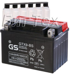 Мото аккумулятор GS GTX9-BS 8.4 Ач Мото аккумулятор GS GTX9-BS 8.4 Ач