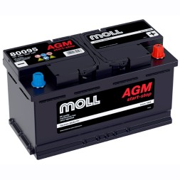 Аккумулятор автомобильный MOLL AGM LN5 Start-Stop 95Ah (80095) Аккумулятор автомобильный MOLL AGM LN5 Start-Stop 95Ah (80095)