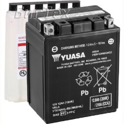 Мото аккумулятор YUASA AGM YTX14AHL-BS 12.6 Ач Мото аккумулятор YUASA AGM YTX14AHL-BS 12.6 Ач