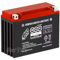 Мото аккумулятор WBR SMT12-20 AGM 20 Ач (YTX24HL) Мото аккумулятор WBR SMT12-20 AGM 20 Ач (YTX24HL)