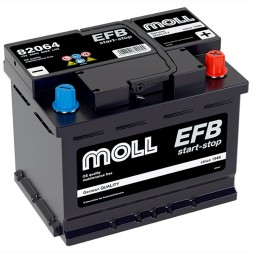 Аккумулятор автомобильный MOLL EFB LN2 Start-Stop 64Ah (82064) Аккумулятор автомобильный MOLL EFB LN2 Start-Stop 64Ah (82064)