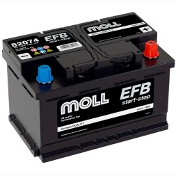 Аккумулятор автомобильный MOLL EFB LN3 Start-Stop 74Ah (82074) Аккумулятор автомобильный MOLL EFB LN3 Start-Stop 74Ah (82074)