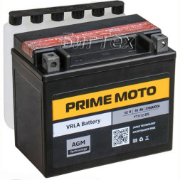 Мото аккумулятор PRIME MOTO YTX12-BS AGM 12 Ач Мото аккумулятор PRIME MOTO YTX12-BS AGM 12 Ач
