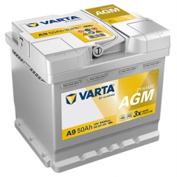 Аккумулятор автомобильный VARTA AGM Dynamic A9 50Ah (550 901 054) Аккумулятор автомобильный VARTA AGM Dynamic A9 50Ah (550 901 054)