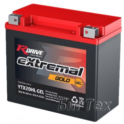 Мото аккумулятор RDrive Gold YTX20HL-GEL 18.9 Ач Мото аккумулятор RDrive Gold YTX20HL-GEL 18.9 Ач