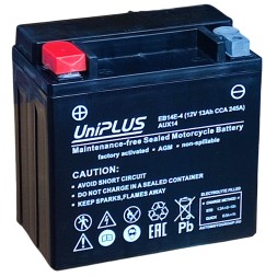 Аккумулятор резервный вспомогательный UniPLUS AUX14 13Ач, 245А п/п Аккумулятор резервный вспомогательный UniPLUS AUX14 13Ач, 245А п/п