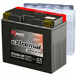 Мото аккумулятор RDrive PLATINUM GYZ20HL-BS AGM 23.1 Ач (+ эл-т) Мото аккумулятор RDrive PLATINUM GYZ20HL-BS AGM 23.1 Ач (+ эл-т)