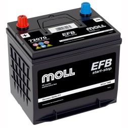 Аккумулятор автомобильный MOLL EFB Q85 Start-Stop 70Ah (72070) Аккумулятор автомобильный MOLL EFB Q85 Start-Stop 70Ah (72070)