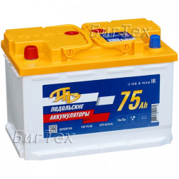 Аккумулятор автомобильный Подольск (6ст-75) 75 Ач Аккумулятор автомобильный Подольск (6ст-75) 75 Ач