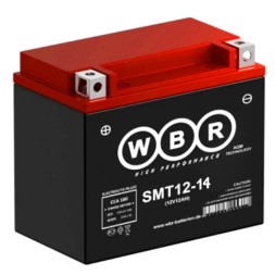 Мото аккумулятор WBR SMT12-14 14 Ач (YTX14) Мото аккумулятор WBR SMT12-14 14 Ач (YTX14)