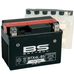 Мото аккумулятор BS BTX4L-BS 3 Ач (YT4XL-BS) Мото аккумулятор BS BTX4L-BS 3 Ач (YT4XL-BS)