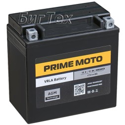Мото аккумулятор PRIME MOTO PTX14-BS AGM 12 Ач Мото аккумулятор PRIME MOTO PTX14-BS AGM 12 Ач