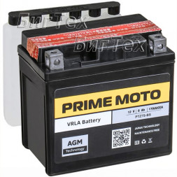 Мото аккумулятор PRIME MOTO PTZ7S AGM 6 Ач Мото аккумулятор PRIME MOTO PTZ7S AGM 6 Ач