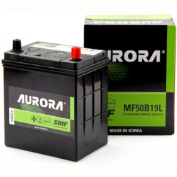 Аккумулятор автомобильный AURORA JIS MF50B19L 42Ah Аккумулятор автомобильный AURORA JIS MF50B19L 42Ah