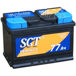 Аккумулятор автомобильный SGT Perfect, 77 Ач 800A Аккумулятор автомобильный SGT Perfect, 77 Ач 800A