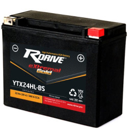 Мото аккумулятор RDrive Gold YTX24HL-BS AGM 22 Ач Мото аккумулятор RDrive Gold YTX24HL-BS AGM 22 Ач