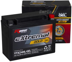 Мото аккумулятор RDrive GOLD YTX24HL-GEL 23Ач 350А о/п Мото аккумулятор RDrive GOLD YTX24HL-GEL 23Ач 350А о/п