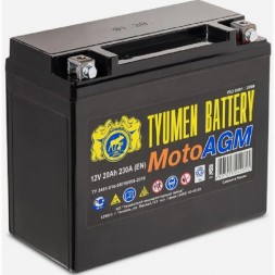 Мото аккумулятор TYUMEN MOTO AGM 20 Ач 230А (YTX20L) Мото аккумулятор TYUMEN MOTO AGM 20 Ач 230А (YTX20L)
