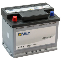 Аккумулятор автомобильный VST Стандарт L2R-1, 60 Ач 540A Аккумулятор автомобильный VST Стандарт L2R-1, 60 Ач 540A