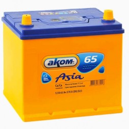 Аккумулятор автомобильный Аком Asia 65 Ah Аккумулятор автомобильный Аком Asia 65 Ah