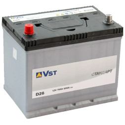 Аккумулятор автомобильный VST Стандарт D26, 70 Ач 620А Аккумулятор автомобильный VST Стандарт D26, 70 Ач 620А