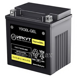 Мото аккумулятор ИРКУТ YIX30L-GEL 31.5 Ач Мото аккумулятор ИРКУТ YIX30L-GEL 31.5 Ач