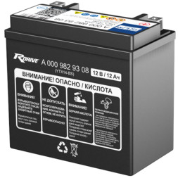 Аккумулятор резервный вспомогательный RDrive OEM A 0009829308 12Ah Аккумулятор резервный вспомогательный RDrive OEM A 0009829308 12Ah